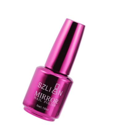 POPETPOP Mirror Nail Polish for Women mirror nail polish mirror effect Metallic Mirror Metallic Color Nail Varnish Nail Art regular nail polish Holographic Nail Polish diamond decorate Miss