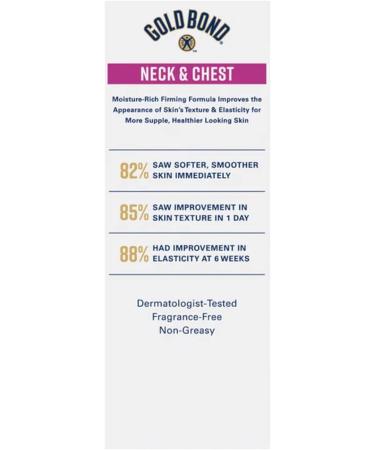 Gold Bond Ultimate Firming Neck & Chest Cream 2 Oz Per Box (8 Pack) - Buy Online on GoSupps.com