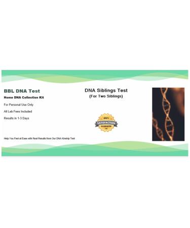 Sibling DNA Test (Personal Use Only, All lab fees Included, Results in 1-3 Days)