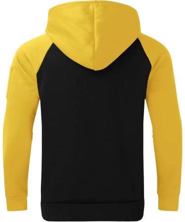 Buy Hanxiulin Men's Jogging Suit - Cotton Training Suit Sweatshirt & Pants - Yellow 3XL - International Shipping Available - Buy Online on GoSupps.com