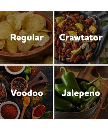 Zapp's New Orleans Kettle Chips Variety Pack - Voodoo, Cajun, Crawtator & Jalapeno (25 Count) - Buy Online on GoSupps.com