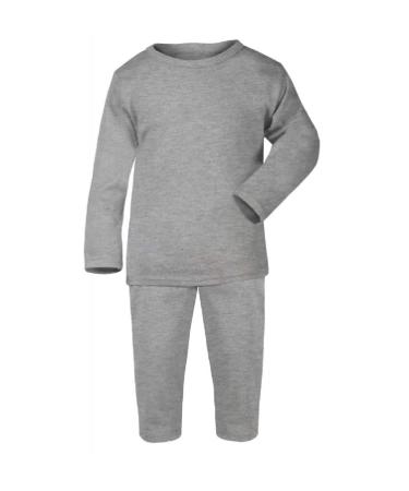 OnlyBee Baby Toddler 100% Cotton 2-Piece Pyjama Set 0-3 Months Grey