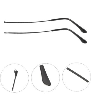 Ciieeo Metal Arms for Glasses - Replacement Sunglass Legs & Frame Components - Durable Black 14x0.6cm - Buy Online on GoSupps.com