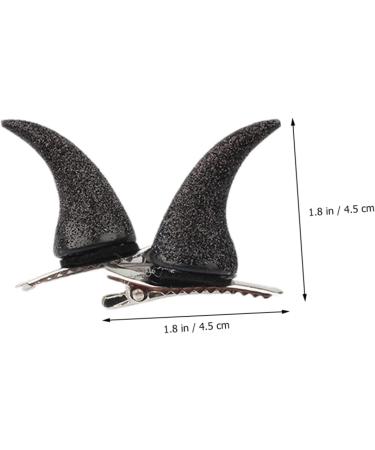FRCOLOR 15 Pairs Horn Hairpin Infant Clothes Horror Gothic Hairpin Devil Horns Black Devil Horn Hair Accessories Gothic Cosplay Costume Clip Plastic Halloween Men and Women - Buy Online on GoSupps.com