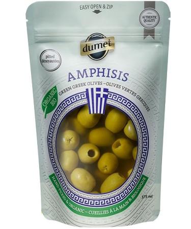 Dumet Organic Greek Amphisis Green Olives pitted 270g