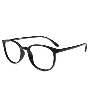 Firmoo blue light glasses for women and men anti-tired filter against blue light and UV400 frame Tr90 to protect the eyes black 0.0 0.0 black