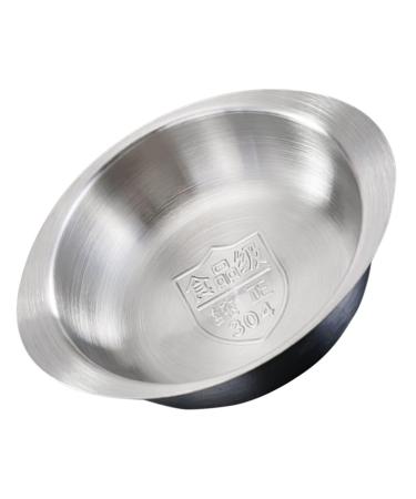 Zerodeko Stainless Steel Soy Sauce Dish Soy Sauce Bowls Soy Sauce Dispenser Small Condiment Bowls Metal Sauce Bowls Stainless Bowls Sauce Containers Travel Pickles Portable re-usable 9.50X8.00X5.50CM Silver