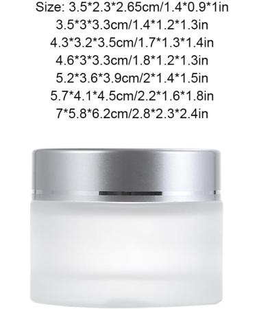 Dajidafu Durable And Wear-resistant Empty Jar - For Matte Cosmetic Face Pots Multipurpose Jars Matte Cosmetic Cosmetic Jar silvery 1 15g Silvery 1 15g - Buy Online on GoSupps.com