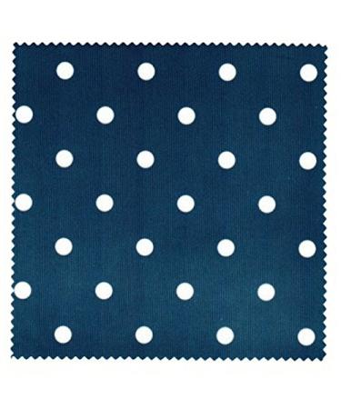 Microfiber cloth for cleaning glasses - blue with white dots - glasses cleaning cloth NEW