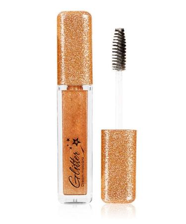 Glitter Mascara Diamond Sparkling Colorful Mascara anti-smudge sparkling colorful eye makeup tool suitable for wedding stage music festival (golden)