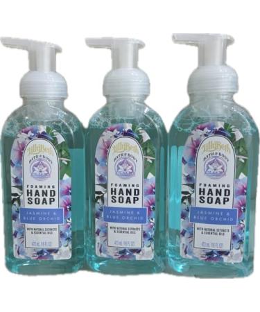 Bath & Body- Foaming Hand Soap-Jasmine and Blue Orchid- 3pk- 16 ozs ea. (48 ozs total)