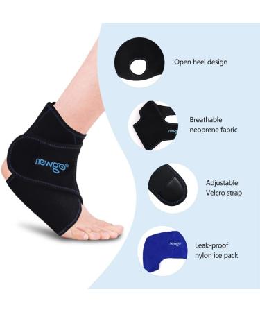 Newgo Cooling Pads for Ankle Pain Relief | Ice Cold Bandage & Cuff for Swelling & Injuries | International Shipping - Buy Online on GoSupps.com