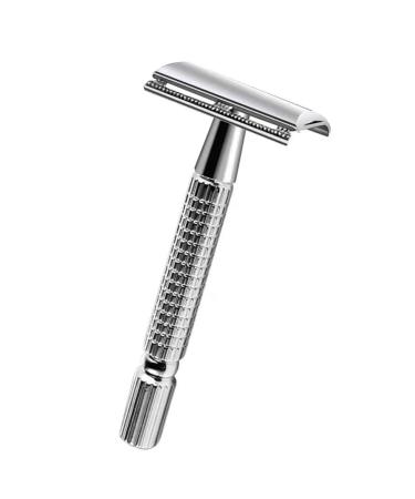 Double Edge Beard Trimmer Manual Retro Metal Beard Trimmer for Home Travel