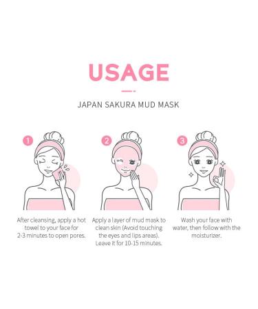 AKARY Sakura Clay Facial Mud Mask - Deep Cleansing Pore Minimizer Oil Control & Acne Reduction - Natural Skin Care for Youthful Skin - Buy Online on GoSupps.com