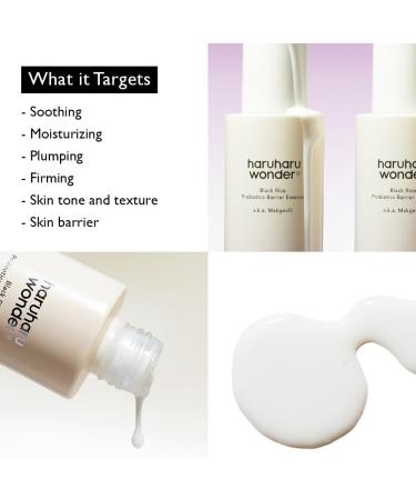 Buy Haruharu Wonder Black Rice Probiotics Barrier Essence 4.05 fl. oz - Strengthen Skin Barrier Moisturizing Toner with Ceramides & Fermented Ingredients - Buy Online on GoSupps.com