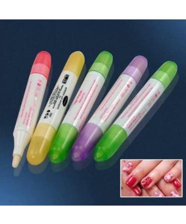 niceeshop(TM) 5 Pcs Acetone Nail Art Polish Corrector Remover Pen with 15 Replaceable Tips - Buy Online on GoSupps.com