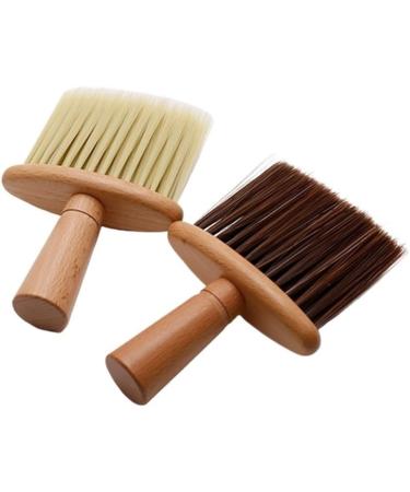 Lckjlj Hairbrush - Premium Solid Wood Sponge Brush for Hairdressers | Soft Small Hair Cleaning Brush - Brown - Buy Online on GoSupps.com
