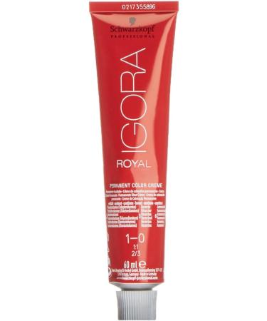 Schwarzkopf IGORA Royal Premium Hair Color 1-0 Black 60ml - Pack of 1 - Buy Online on GoSupps.com