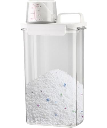 Fovolat Laundry Detergent Dispenser | Liquid Laundry Containers Moisture Resistant Clear Laundry Detergent Dispenser with Measuring Cup for Detergent Softener Scent Booster Scent Booster Beads - Buy Online on GoSupps.com