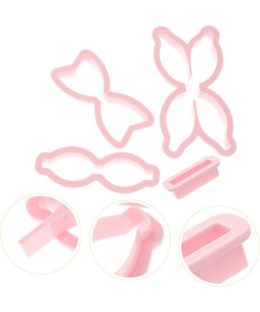 HOMSFOU 1 Set Bow Mold Plastic Bowknot Biscuit Holiday Cookie Routers for Woodworking Router Templates for Woodworking Router Woodworking Bowknot Cookie Cutters Pudding Cake 12X6X1.5cm Pink - Buy Online on GoSupps.com