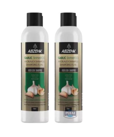 Generisch PUFAI Bundle Abzehk Set of 2 Garlic Shampoos 400ml | Gentle Cleansing for Hair and Scalp