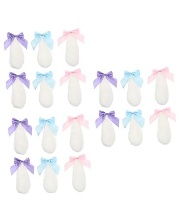 Holibanna 9 Pairs Plush Rabbit Ear Hair Clip Stuffed Bunny Hair Clip Rabbit Bunny Costume Accessories Bowknot Ribbon Hair Pins Kawaii Hair Clips Style Hairpins Bunny Hair Clips Fabric