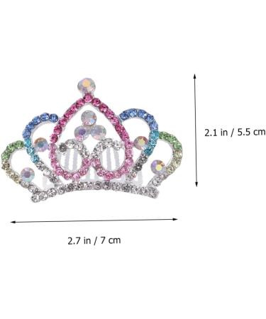 FRCOLOR Set of 2 Crystal Headpieces for Children Wedding Crown Wedding Headpiece Rhinestone Headwear for Women Mini Crowns Combs for Children Royal Party Mini Comb Hair Girls Edition Card - Buy Online on GoSupps.com