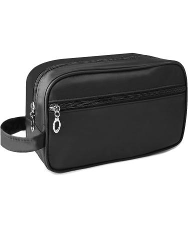 Czyan Toiletry Bag for Men Travel Wash Bag Shaving Bag Waterproof Bathroom Gym Make Up Bag for Men & Women Black