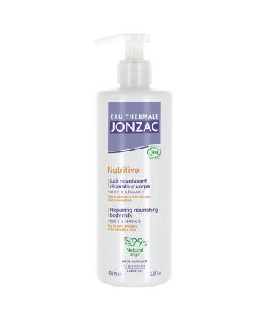JONZAC Jonzac Thermal Spring Water - Nourishing and Repairing Body Lotion - Nourishing - For dry to very dry skin even sensitive skin - Cosmos Organic certified - 400ml bottle