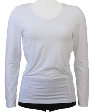 ANNAPS Women's White Diabetes Long Sleeve T-Shirt with Insulin Pump Pockets - Size L - Buy Online on GoSupps.com
