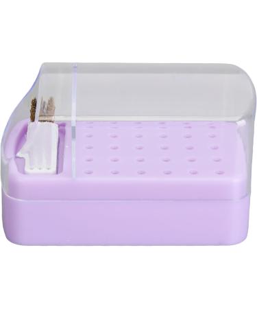 Nail Drill Bit Holder Nail Drill Bit Holder Dustproof Space Saving 30 Holes Manicure Accessories Stable Home Base for Artists (Purple) - Buy Online on GoSupps.com