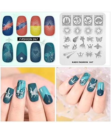 Nail Stamping Plate Fashion Polka Dots Star Sky Creative Theme Multi-Pattern Stamp Print Image Stamp Template Nail Art for Nail Design 1# - Buy Online on GoSupps.com