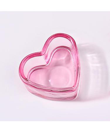 minkissy Nail Dappen Cup Heart Shape Dappen Dish Cups Acrylic Nail Dish Bowl Monomer Dish Glass Decorative Nail Brush Cup Manicure Tool Supply Pink - Buy Online on GoSupps.com