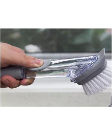 Kecung 2Pcs Dish Brush Dish Scrubber Kitchen Dish Scrub Brush with Handle Dish Cleaning Brush Dish Wand for Dishes/Pots - Grey - Buy Online on GoSupps.com