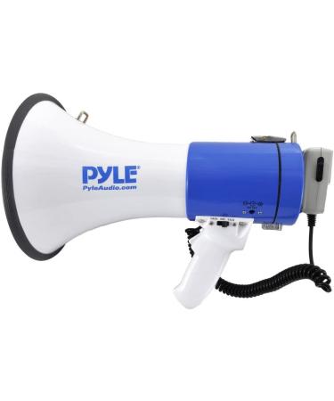 Portable Megaphone Speaker PA Bullhorn 50W with Siren, Volume Control - 1200 Yard Range - Ideal for Outdoor Sports, Cheerleading, Safety Drills | Pyle PMP50 - Buy Online on GoSupps.com