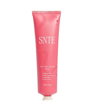 Styling Cream 4-In-1 Hair Styling Cream for Flyaways Add Shine Slick Back Hair Products Non-greasy Hair Smoothing Cream No White Flakes Curl Cream No Chemical Flavors Fly Away Hair Tamer 1 Pack of Styling Cream 5 Oz