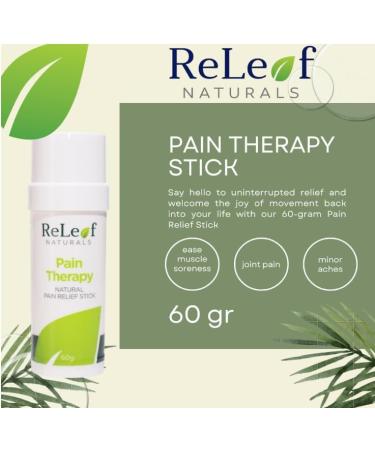 PAIN THERAPY STICK strongest relief for back & joint pain arthritis sore muscles - natural long-lasting ingredients 60g 2-pack 1 - Buy Online on GoSupps.com