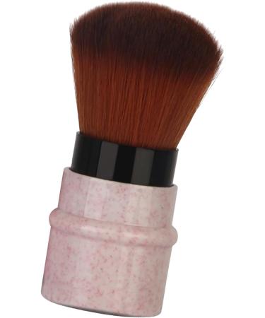 Verdant Touch Powder Brush Marbling Makeup Foundation Brush Stretchable Handle Blusher Powder Brush Pink for Makeup Concealer 15 cm - Buy Online on GoSupps.com