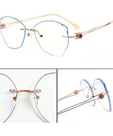 Epasha Vintage Glasses Composition Bracket - Bone & Brick Borderless Frames Rhinestone-Metal Repair Parts Replacement Arms - Perfect for Retro Style - Buy Online on GoSupps.com