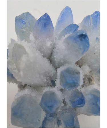 Crystal Rough Natural Crystal Rough Natural Crystal Quartz Stone Cluster Blue White Phantom (Size : 600-700g) - Buy Online on GoSupps.com