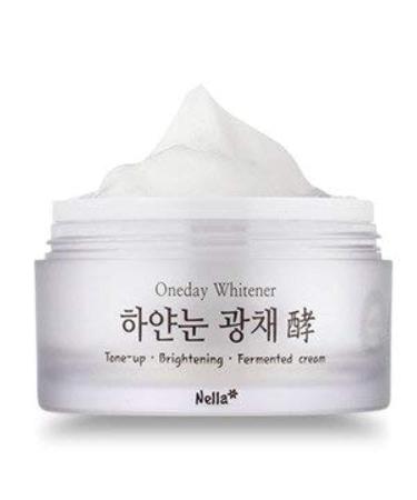 Nella Whitening and Brightening Tone-Up Cream  Fermented Natural Ingredients  Korean Beauty  50 ml