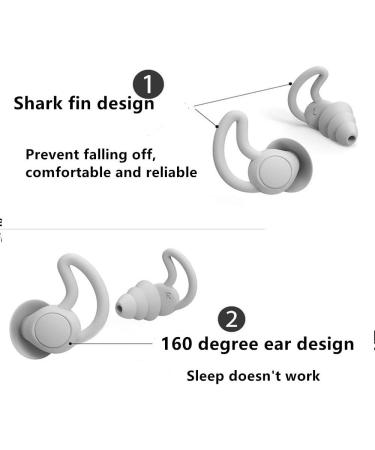 Reusable Safe Silicone High Fidelity Earplug  for Sleeping (Reduce 40dB)  Swimming  Studying  Concerts  Noise Cancelling and Hearing Protection (Gray) - Buy Online on GoSupps.com