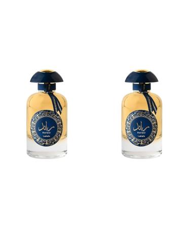 Lattafa Perfumes Ra'ed Gold Luxe Eau de Parfum Spray for Men 3.4 Ounce (Pack of 2) 3.4 Fl Oz (Pack of 2)