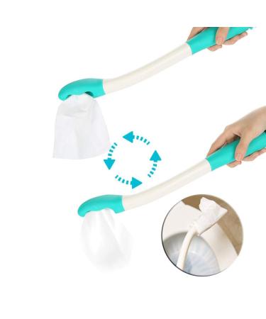 Toilet Aid Floor Wiper Long Grip Reach Pillow Block 15mm Inner Diameter for Self-Wiping Helper #1