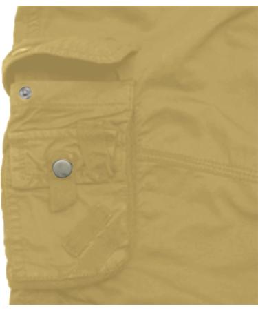 Men's Summer Cargo Pants - Haiorziyou Straight Fit Work Trousers | 6 Pocket Jogging Shorts Streetwear Knee Length Sweatpants | XL Khaki - Buy Online on GoSupps.com