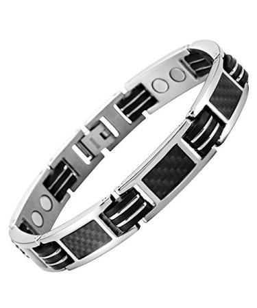 Willis Judd Mens Titanium Magnetic Bracelet With Link Adjusting Tool