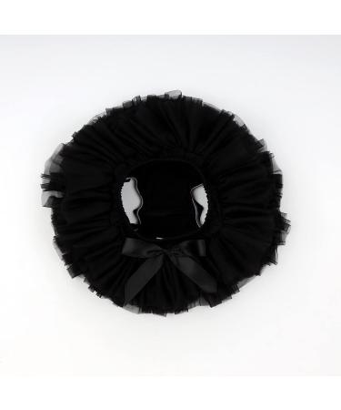 Hoolchean Infant Toddler Baby Girls Fluffy Tutu Skirt with Diaper Cover Bloomer - 1-2 Years (Black) - Buy Online on GoSupps.com