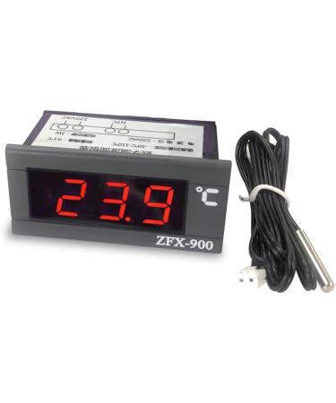 EsportsMJJ Mini Digital Thermometer -50 C to 110 C 220V LED Display with Sensor | Accurate Temperature Measurement for Home & Industry - Buy Online on GoSupps.com