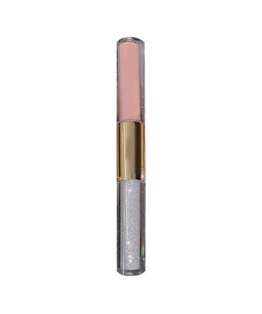 Double Ended Liquid Glitter Eyeshadow Shimmery Matt Lying Silkworm Eye Liner Shadow High Gloss Eye Makeup for Women Girls Long-lasting Water proof (B One Size) 1 count (Pack of 1) B