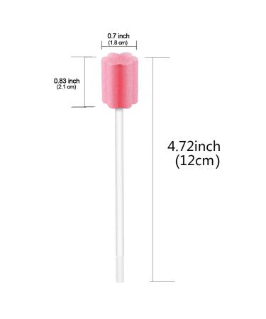50 Pack Sterile Disposable Oral Swabs for Mouth & Gum Cleaning - Unflavored Dental Sponge - Pink - Buy Online on GoSupps.com